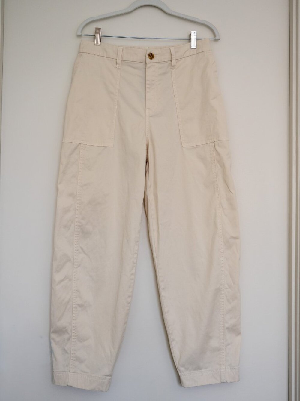 Vuori Anza Twill Structured Pants in Talc NWOT